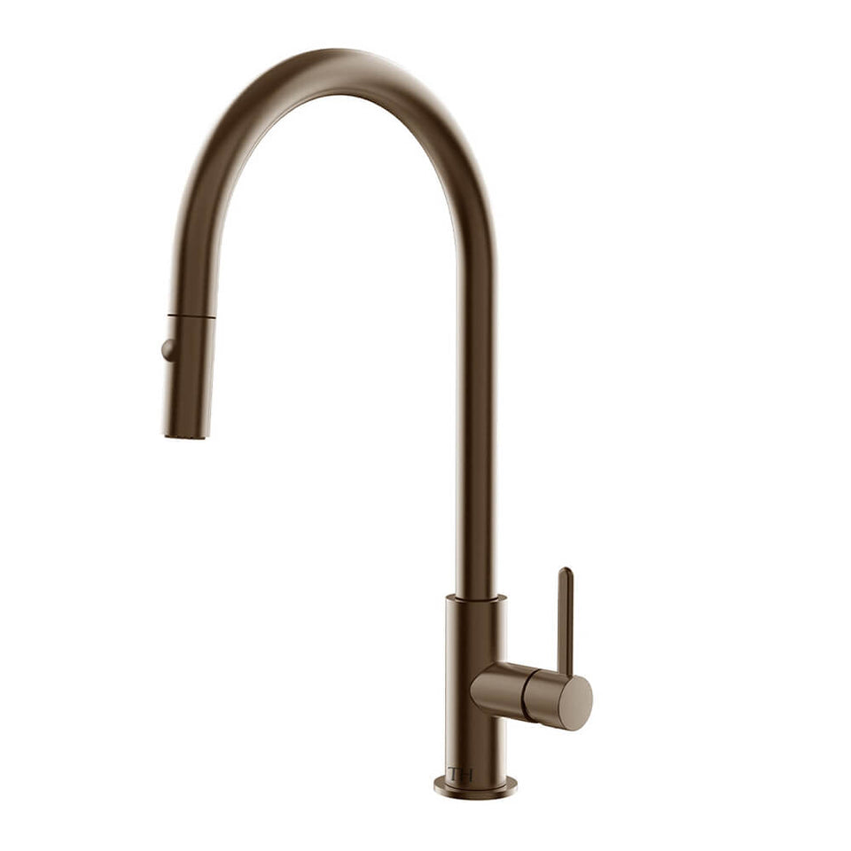 Turner Hastings Naples Pull Out Mixer Tap - English Bronze (NA304PM-EB)