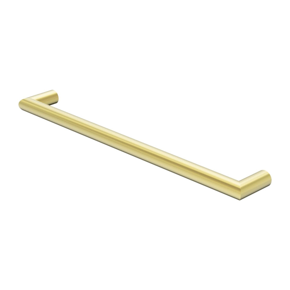 Nero Mecca 240V Single Heated Towel Rail Brushed Gold (NR1925hBG)