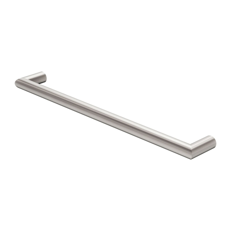 Nero Mecca 240V Single Heated Towel Rail Brushed Nickel (NR1925hBN)