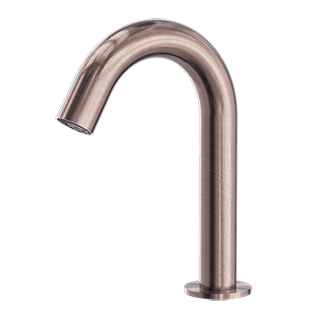 Nero Electronic Sensor Bench Basin Tap Curved Gooseneck