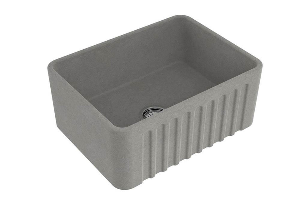 Turner Hastings Novi 60 x 46 Fine Fireclay Concrete Look Farmhouse Butler Sink (NO604FS-CL) 2