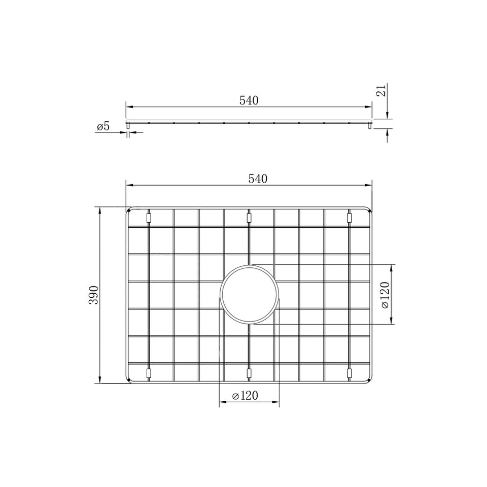 Turner Hastings Novi 60 Protective Stainless Steel Grid (NO60SSG) 4