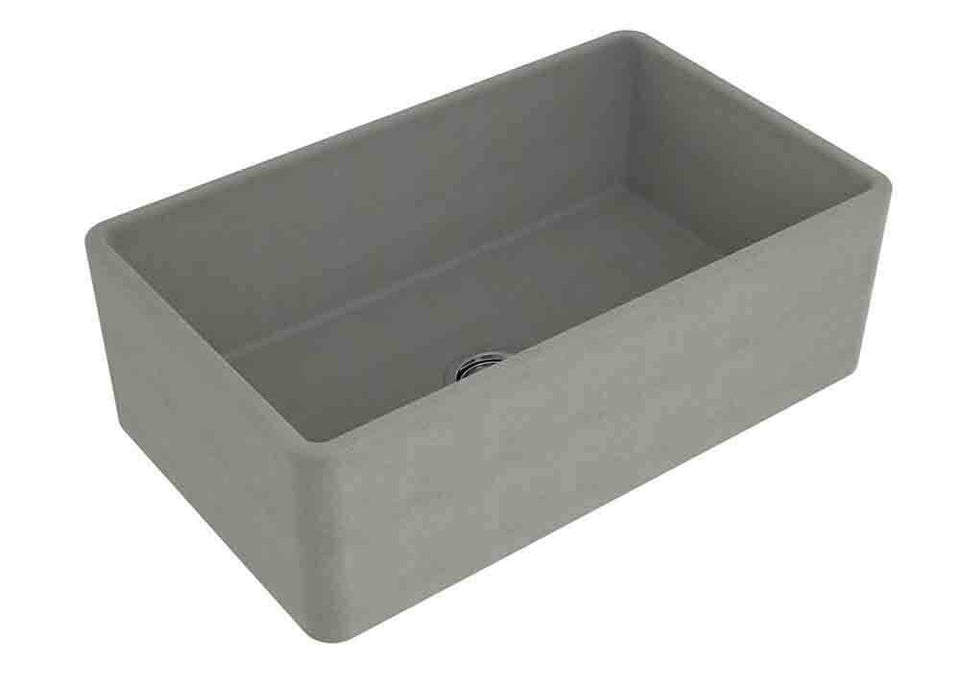 Turner Hastings Novi 75 x 46 Fine Fireclay Concrete Look Farmhouse Butler Sink (NO754FS-CL)