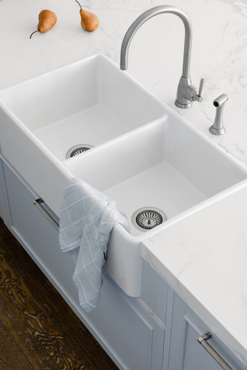 Turner Hastings Novi 84 x 46 Fine Fireclay Gloss White Farmhouse Butler Sink (NO84FS) 7