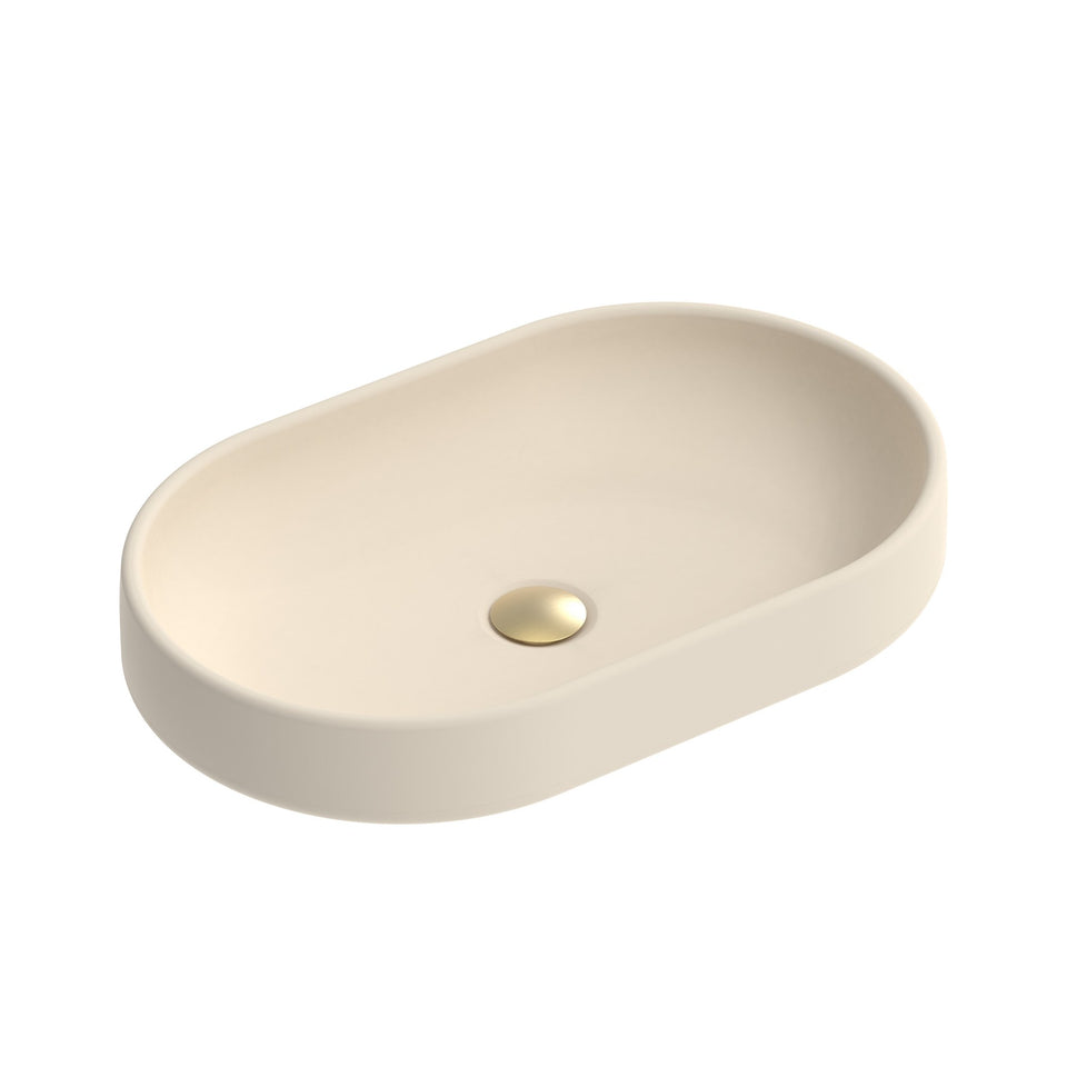ADP Norma Concrete 550 x 350 Above Counter Basin - Butter
