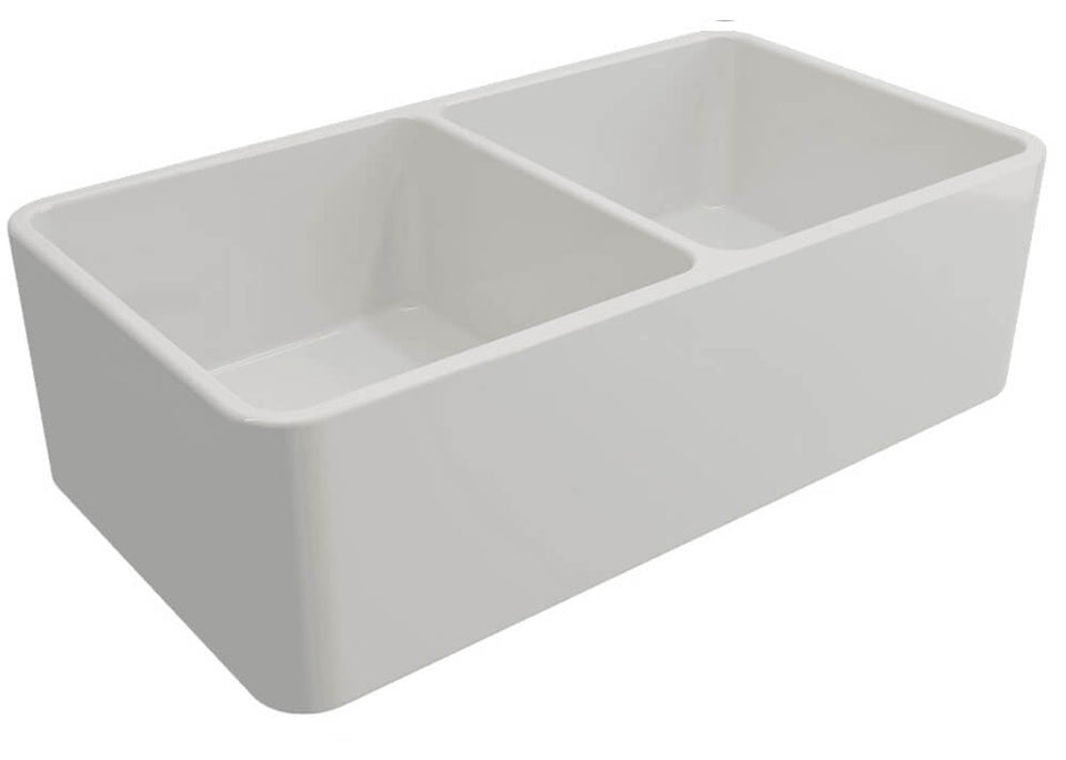 Turner Hastings Novi 85 x 46 Fine Fireclay Farmhouse Butler Sink - Matte White (NO853FS-MW)