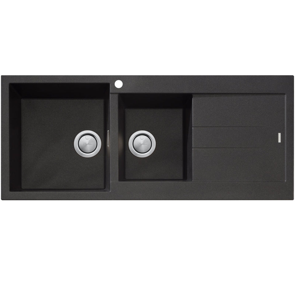 Oliveri Santorini 1 & 3/4 Bowl Topmount Sink With Drainer