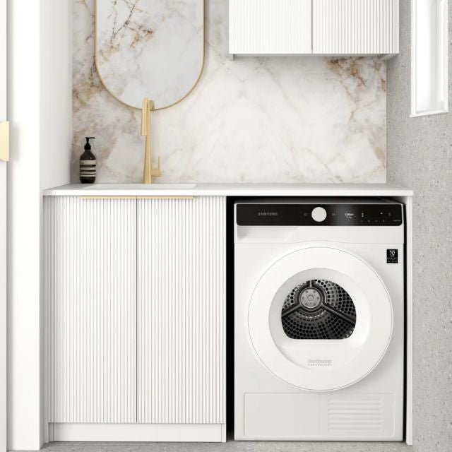 Otti Bondi 1305mm Fluted Laundry Set A - White