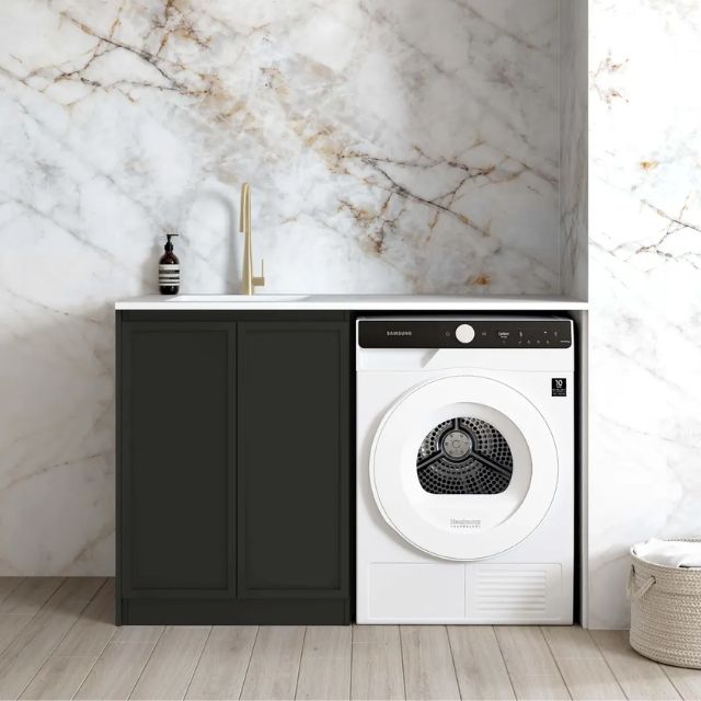 Otti Hampshire Black 1300mm Laundry Cabinet Set