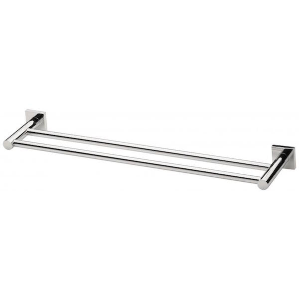 Phoenix Tapware Radii Double Towel Rail Square Plate