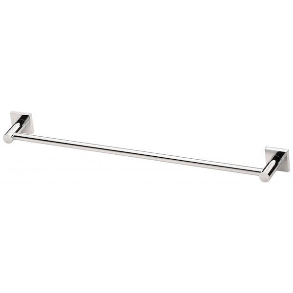 Phoenix Tapware Radii Single Towel Rail 800mm Square Plate