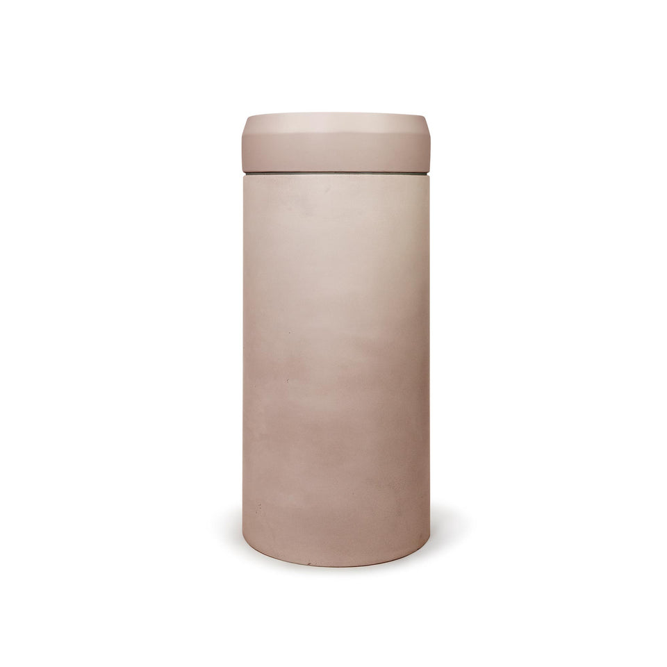 Nood Co Cylinder with Tray - Prism Circle Basin  (Blush Pink,Copan Blue)