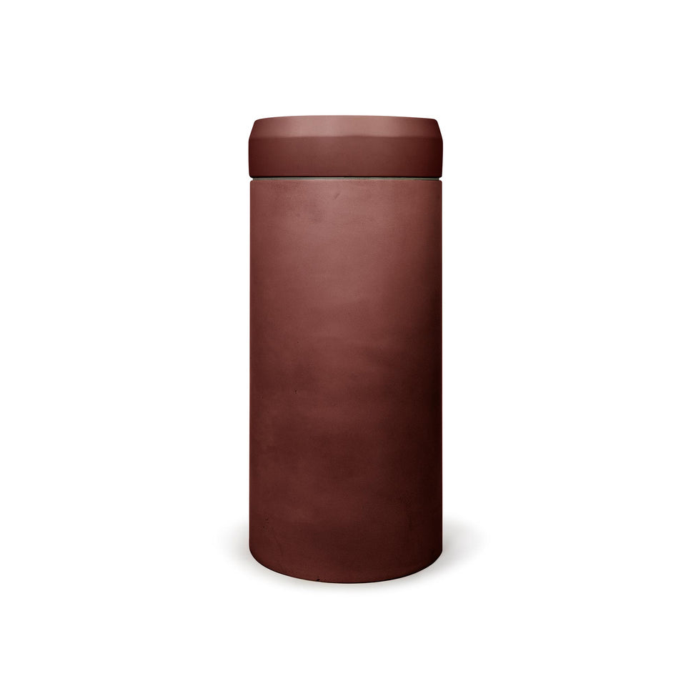 Nood Co Cylinder with Tray - Prism Circle Basin  (Clay,Copan Blue)