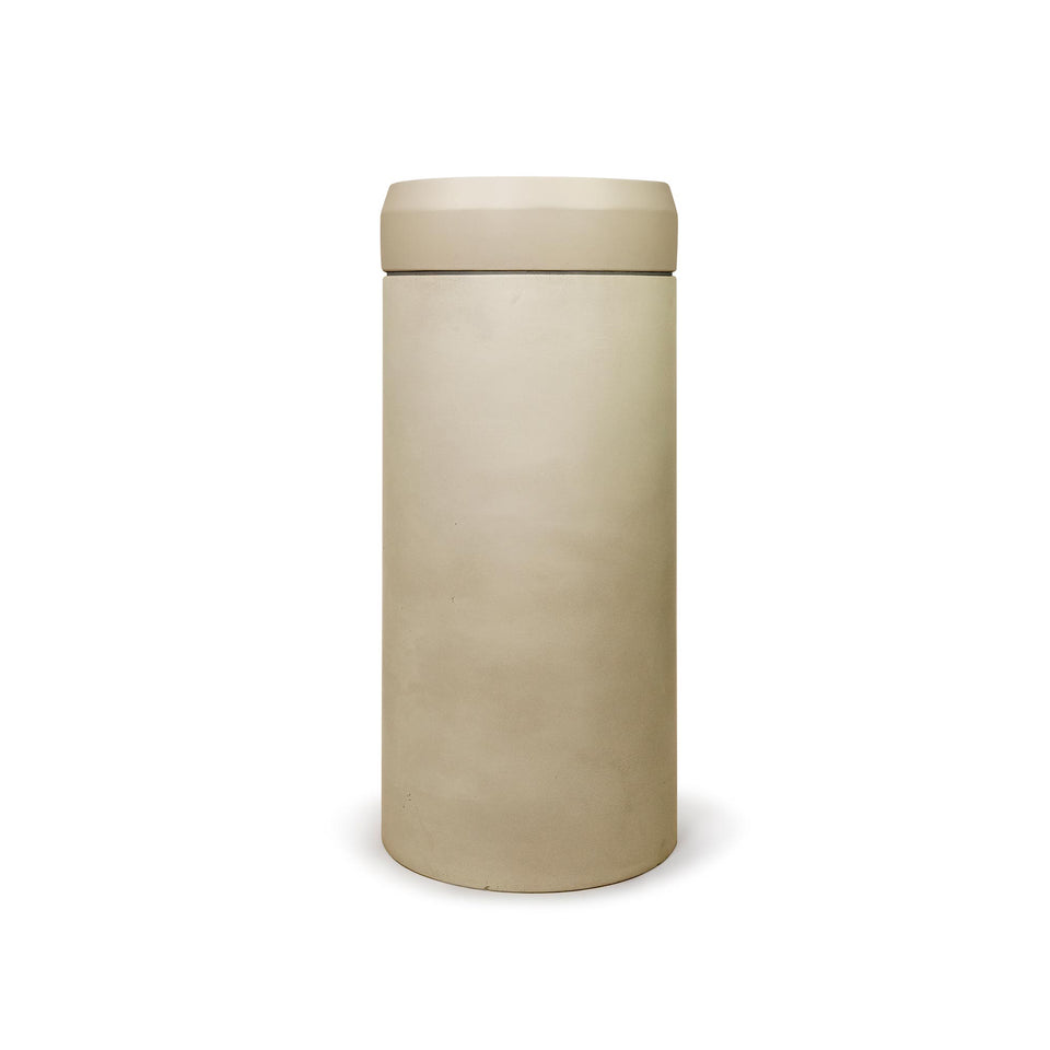 Nood Co Cylinder with Tray - Prism Circle Basin  (Custard,Mint)
