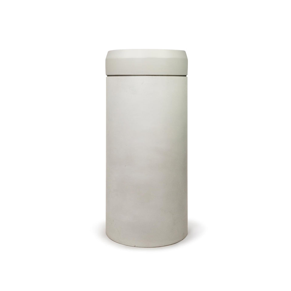 Nood Co Cylinder with Tray - Prism Circle Basin  (Ivory,Musk)