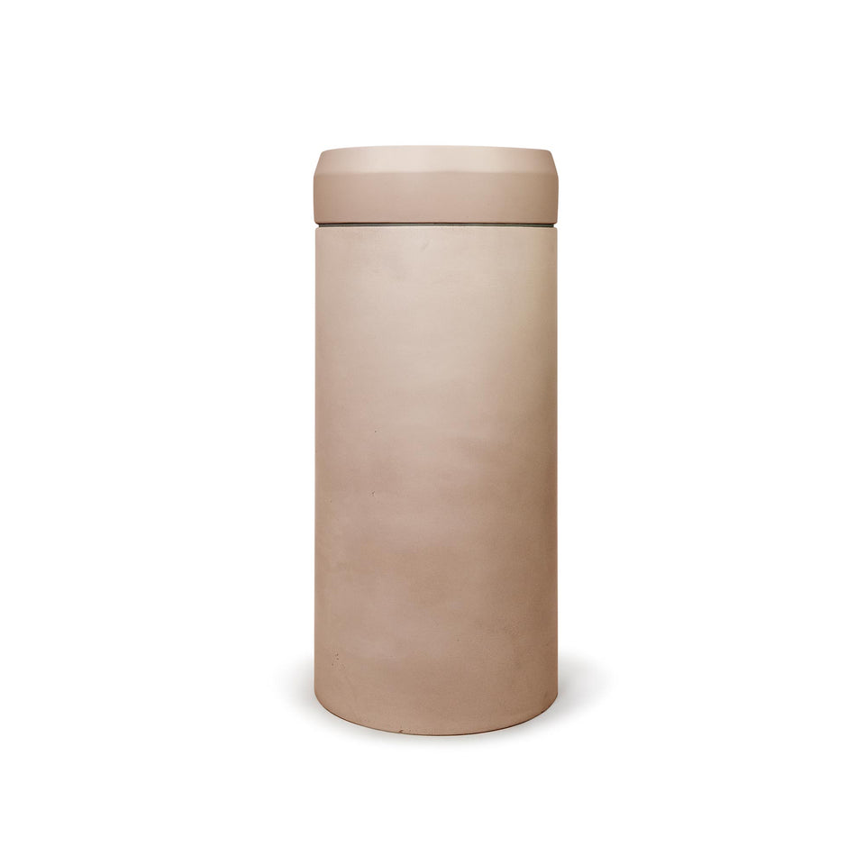 Nood Co Cylinder with Tray - Prism Circle Basin  (Pastel Peach,Custard)