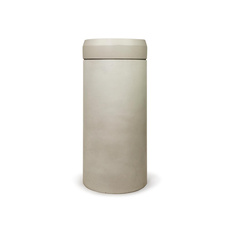 Nood Co Cylinder with Tray - Prism Circle Basin  (Sand,Pastel Peach)