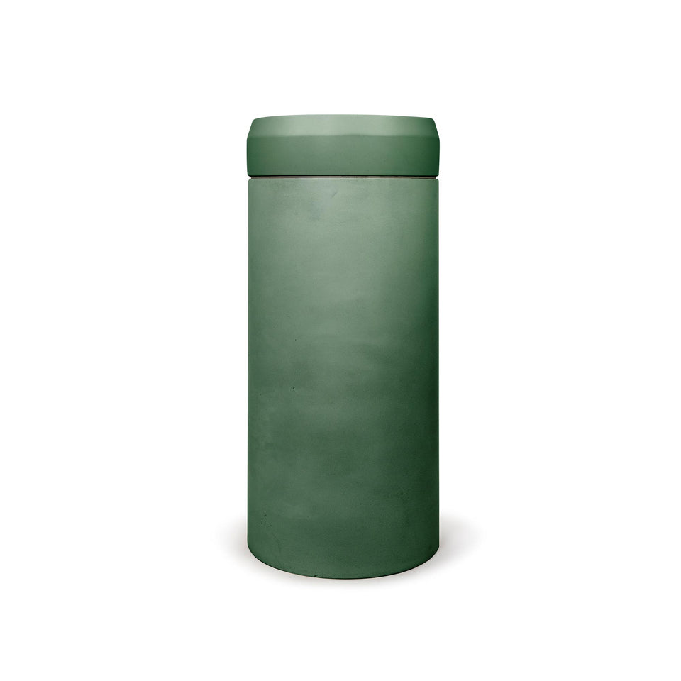 Nood Co Cylinder with Tray - Prism Circle Basin  (Teal,Mid Tone Grey)
