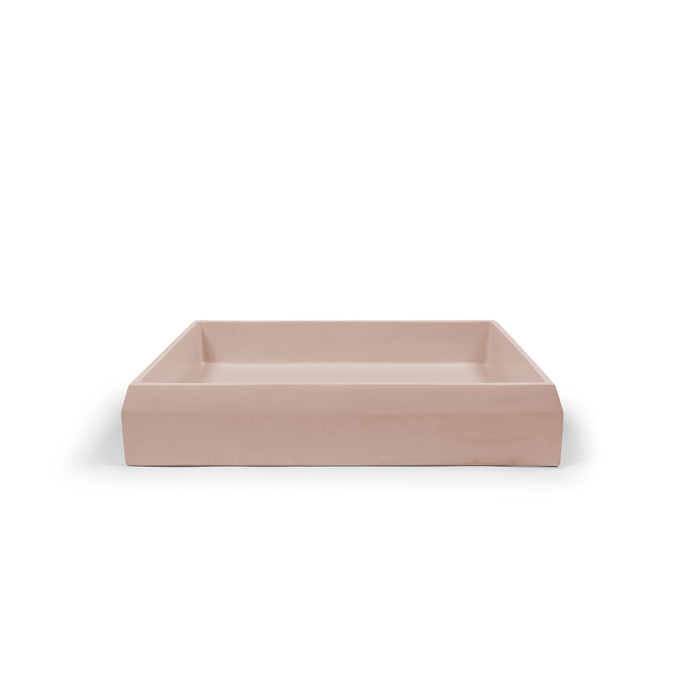 Nood Co Prism Rectangle Basin - Surface Mount (Blush Pink)
