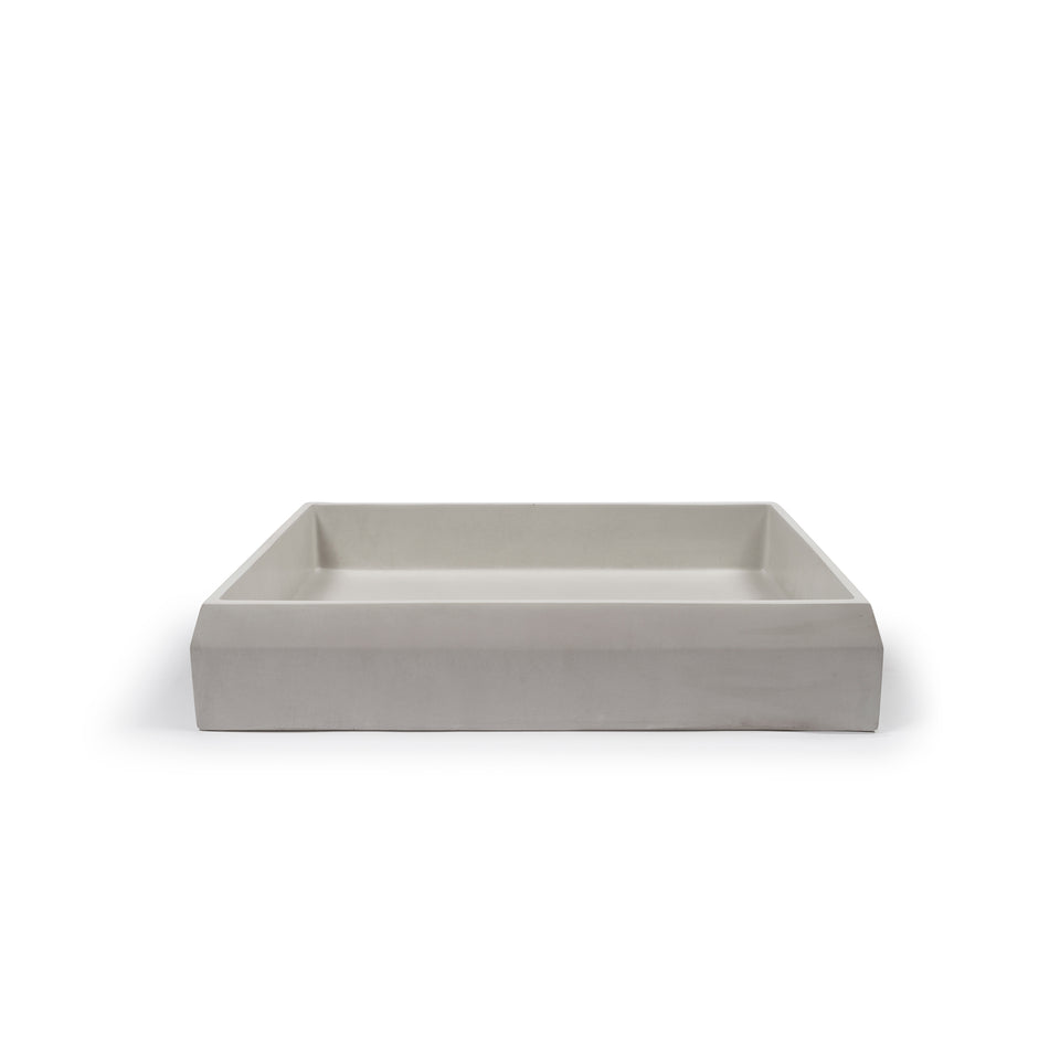 Nood Co Prism Rectangle Basin - Surface Mount (Sky Grey)
