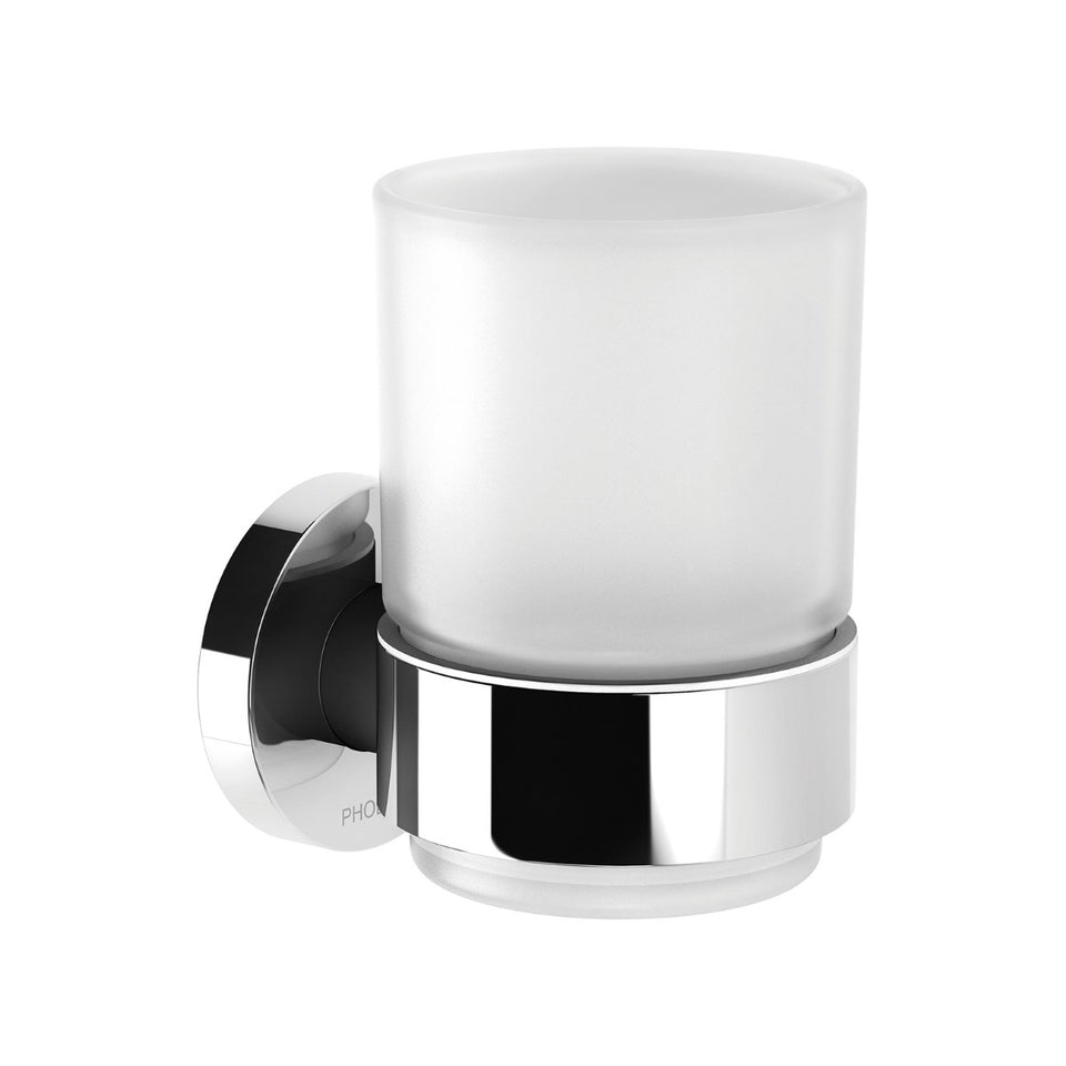 Phoenix Tapware Radii Tumbler &amp; Holder Round