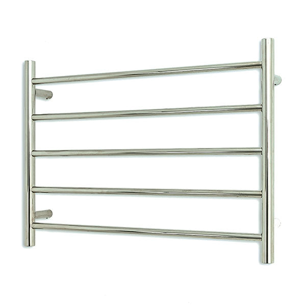 Radiant Round 5 Bar Non-Heated Rail 750mmx550mm Polished Stainless Steel
