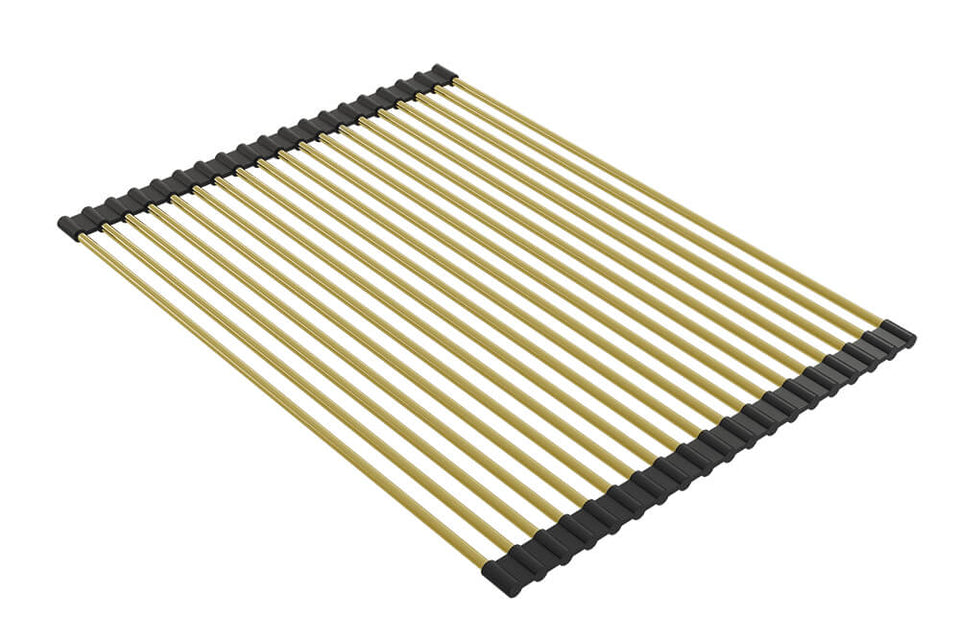 Turner Hastings Roll-Up Sink Drainer 43 x 32 - Brushed Brass (RM4332-BB)