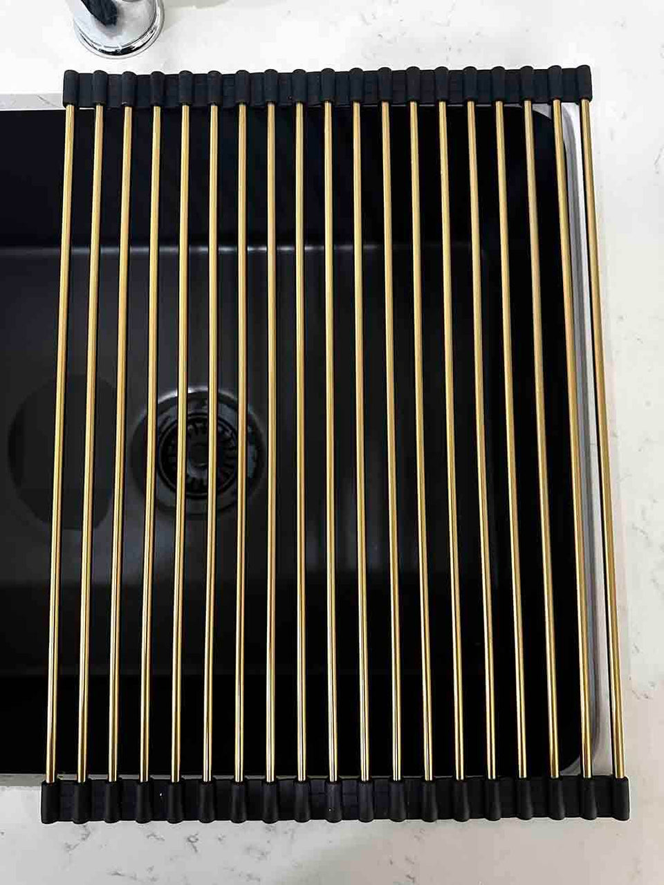 Turner Hastings Roll-Up Sink Drainer 43 x 32 - Brushed Brass (RM4332-BB) 3