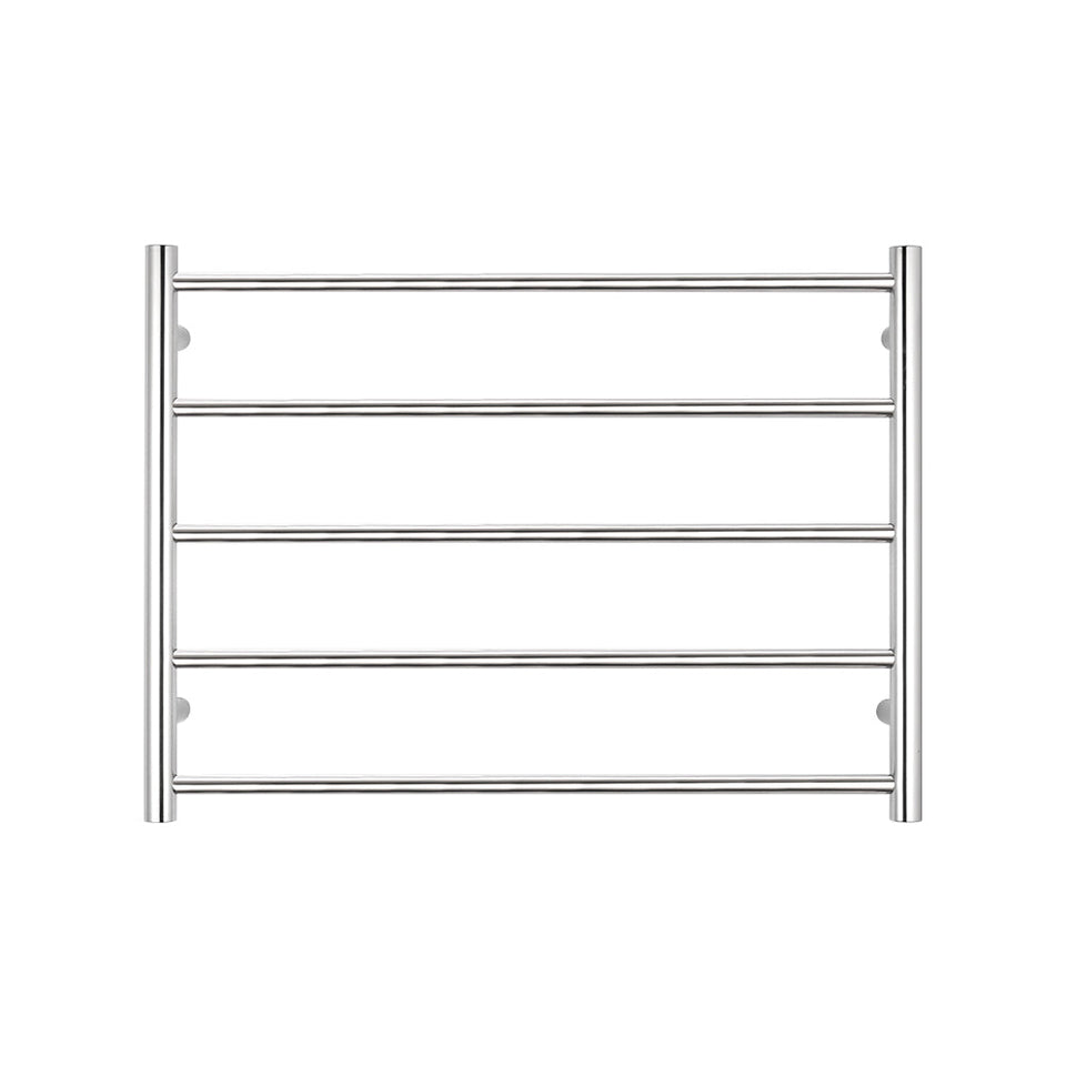 Radiant Heated Round Ladder - Mirror Polished / 750x550mm / Bottom Left (RTR03LEFT)