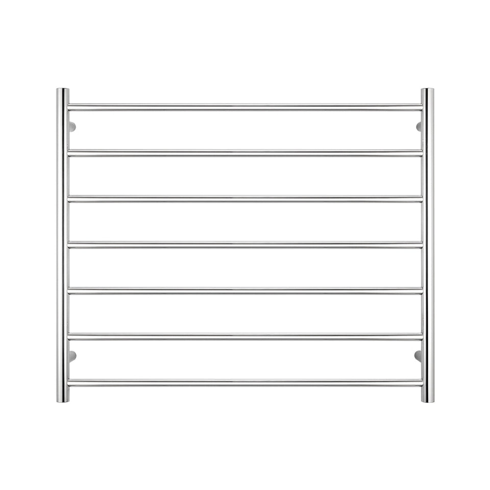 Radiant Heated Round Ladder - Mirror Polished / 900x750mm / Bottom Left (RTR08LEFT)