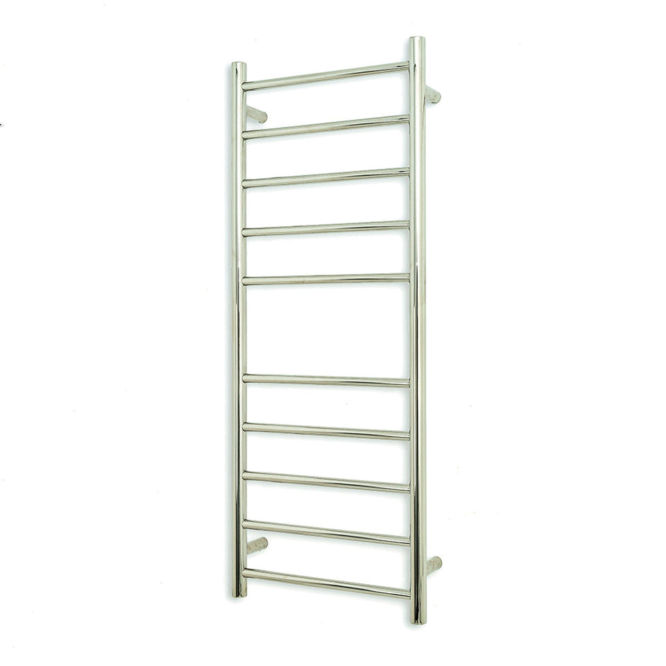 Radiant Heated Round Ladder - Mirror Polished / 430x1100mm / Bottom Left (RTR430LEFT)
