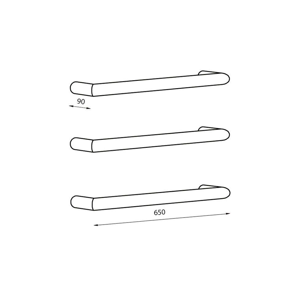 Radiant Heated Low Voltage Single Round Bar