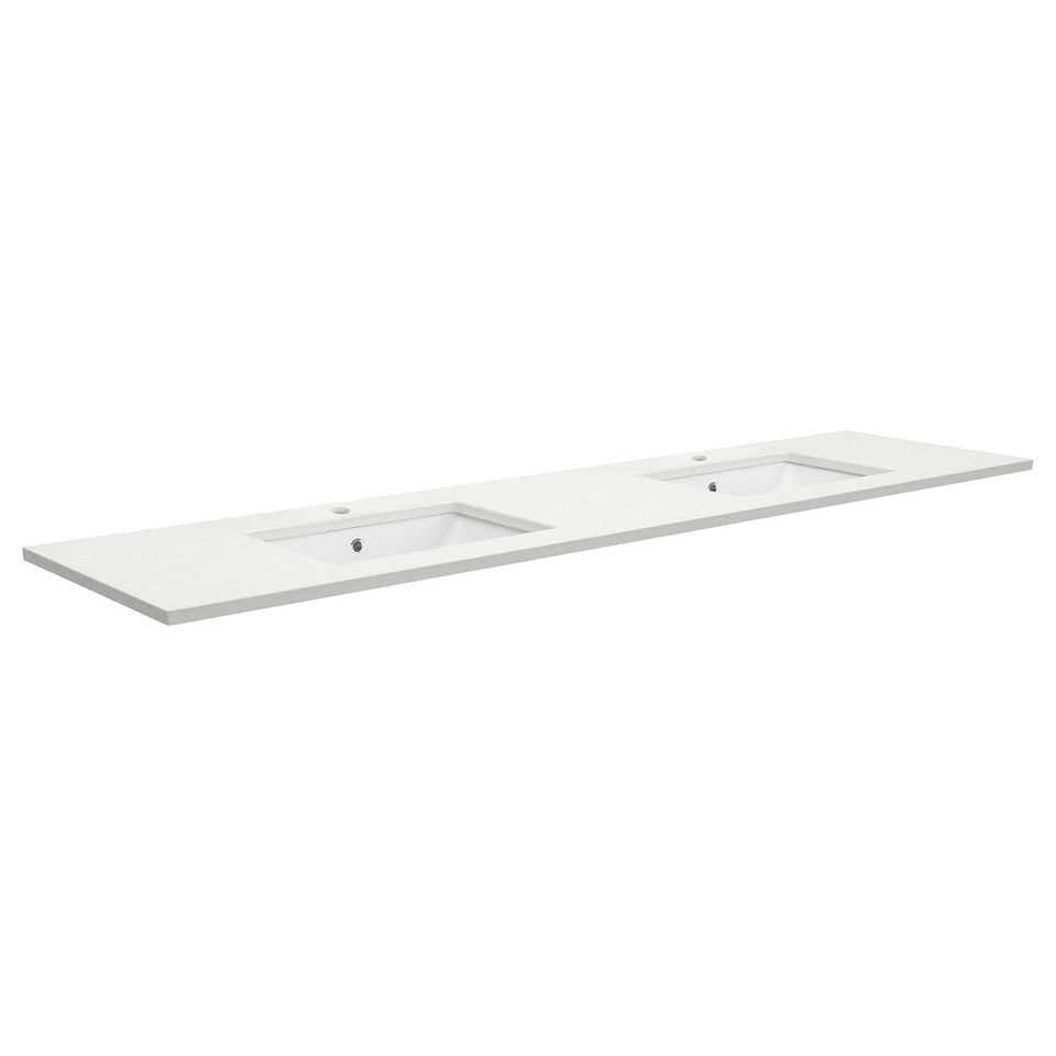 Fienza SARAH Crystal Pure Undermounted Basin-Top, Double Bowl