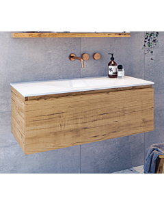 Rifco - Genesis Wall Hung Vanity Solid Timber with Acrylic Top
