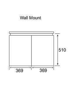 Marquis - Riviera4 750mm Wall Mounted Vanity with Timber Top &amp; Single Basin