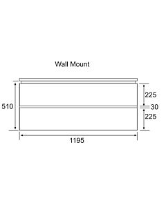 Marquis - Riviera8D 1200mm Wall Mounted Vanity with Timber Top &amp; Double Basin