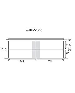 Marquis - Riviera11 1500mm Wall Mounted Vanity with Timber Top &amp; Single Basin