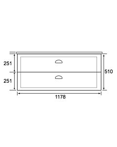 Marquis - Provincial8D 1200mm Wall Mounted Vanity with Timber Top &amp; Double Basin