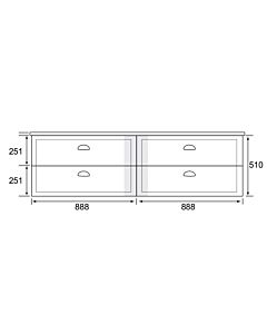 Marquis - Provincial16 1800mm Wall Mounted Vanity with Timber Top &amp; Single Basin