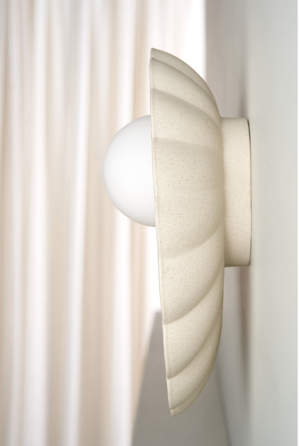 225625 | Oyster Wall Sconce in Stone
