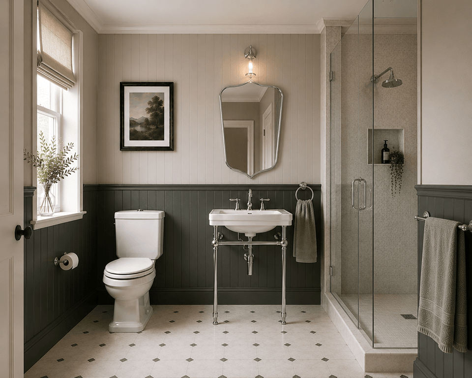 Turner Hastings Stafford Close Coupled Back to Wall Toilet Suite - Gloss White with Chrome Hinges