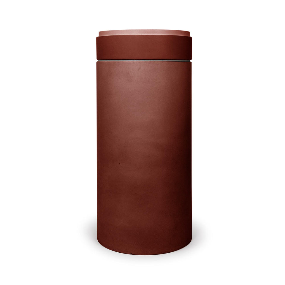 Nood Co Cylinder with Tray - Stepp Circle Basin  (Clay,Blush Pink)