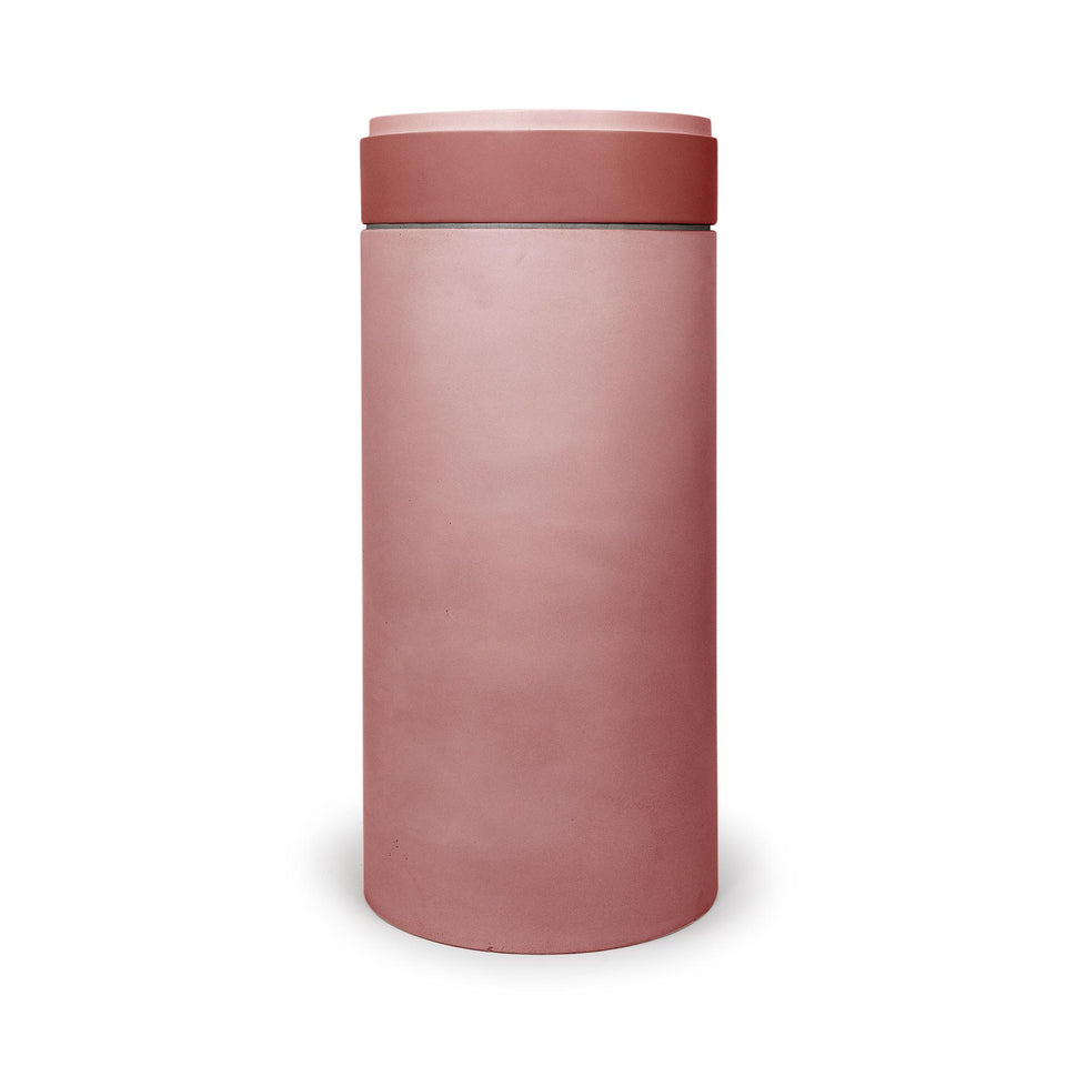 Nood Co Cylinder with Tray - Stepp Circle Basin  (Musk,Blush Pink)