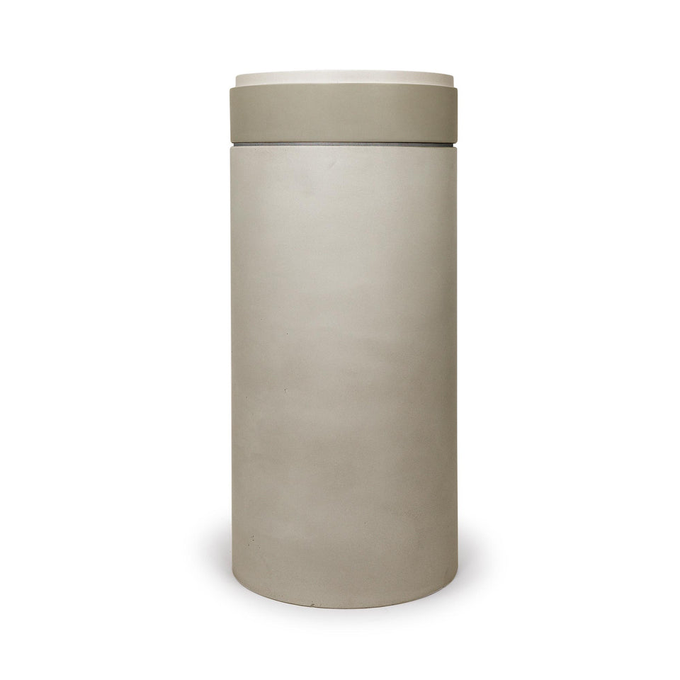 Nood Co Cylinder with Tray - Stepp Circle Basin  (Sand,Pastel Peach)