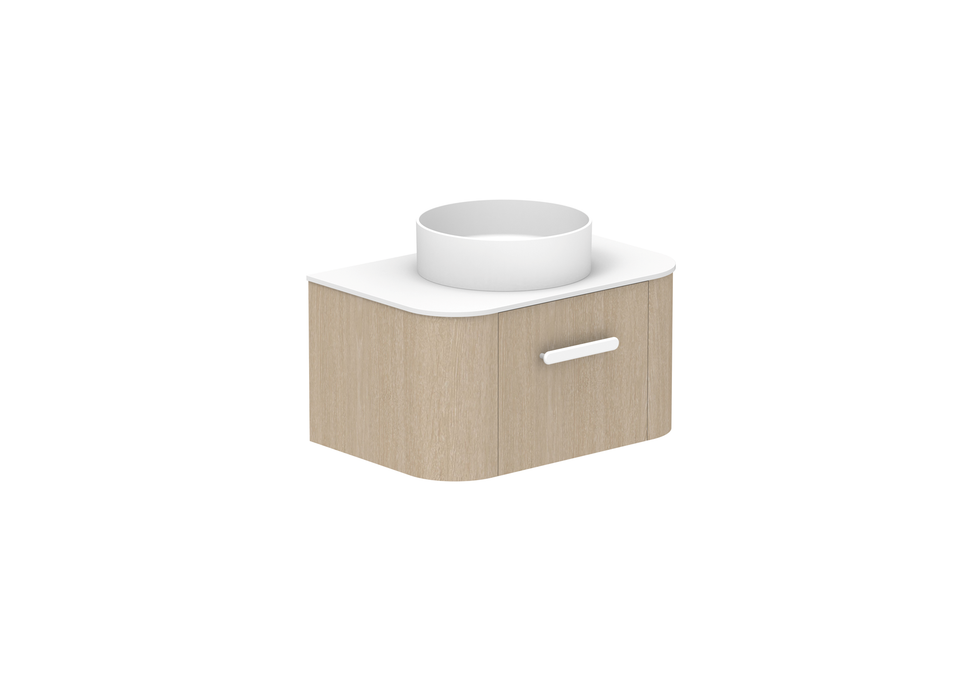 ADP Surry Curved Wall Hung Vanity Ceramic Benchtop