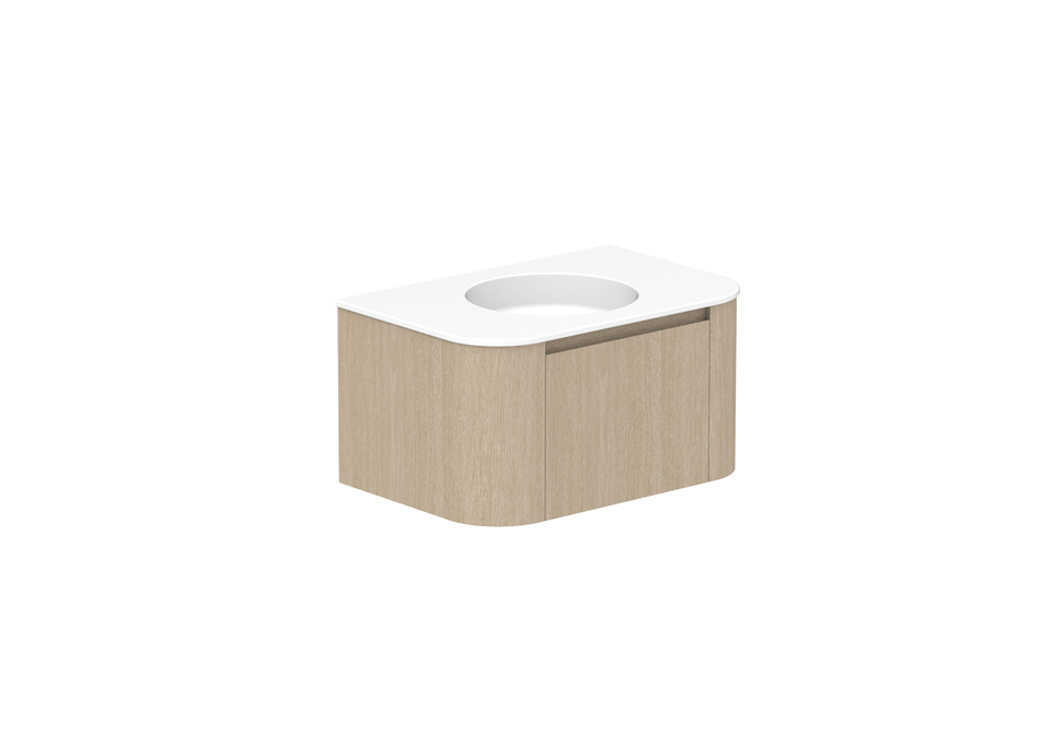 ADP Surry Curved Wall Hung Vanity Ceramic Benchtop
