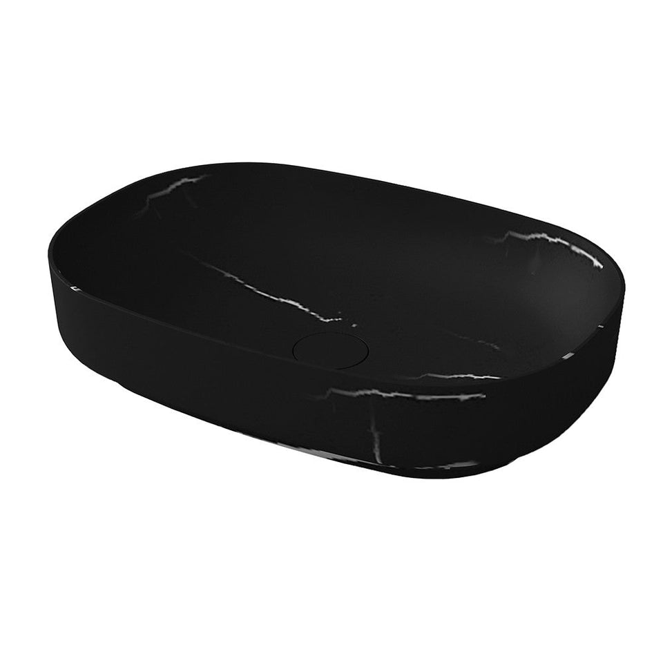 Arcisan ARCISTONE Synergii Stone 550x380x120mm above counter basin - Nero Marquina (SY78620.NM)