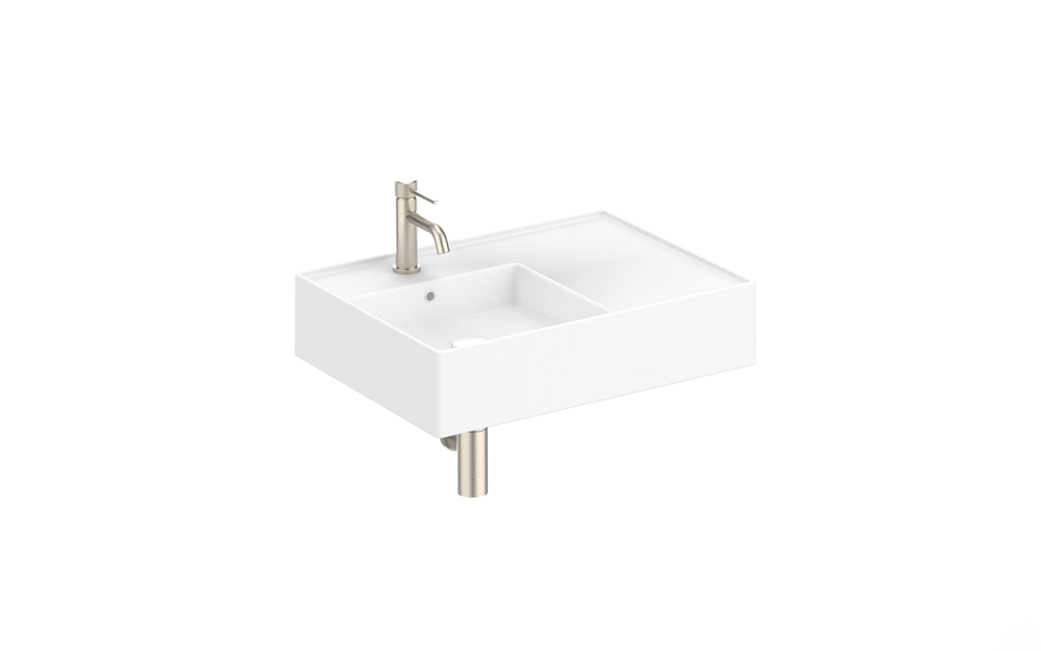 ADP Teorema Wall Basin 600 left hand offset bowl