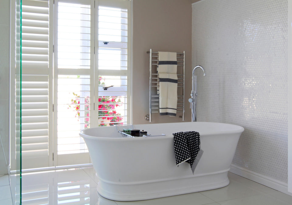Turner Hastings Cambridge 174 x 76 TitanCast Solid Surface Freestanding Bath — Satin Silk White