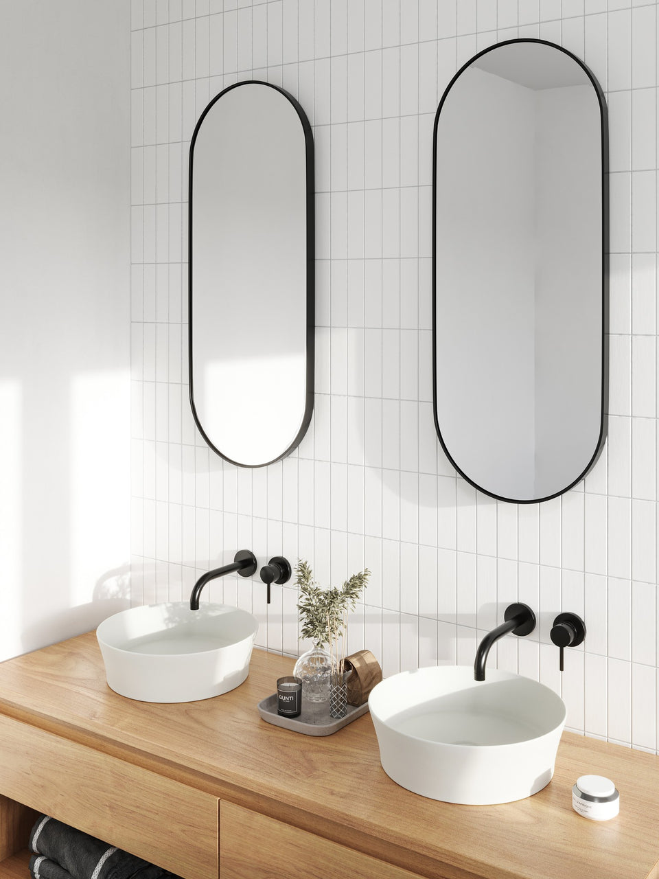 Turner Hastings Fino Round 382 Above Counter Fireclay Basin — Gloss White